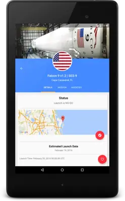 Space Launch Now android App screenshot 1