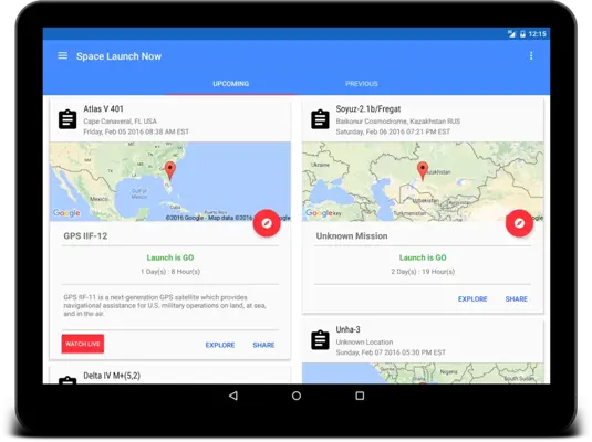 Space Launch Now android App screenshot 4